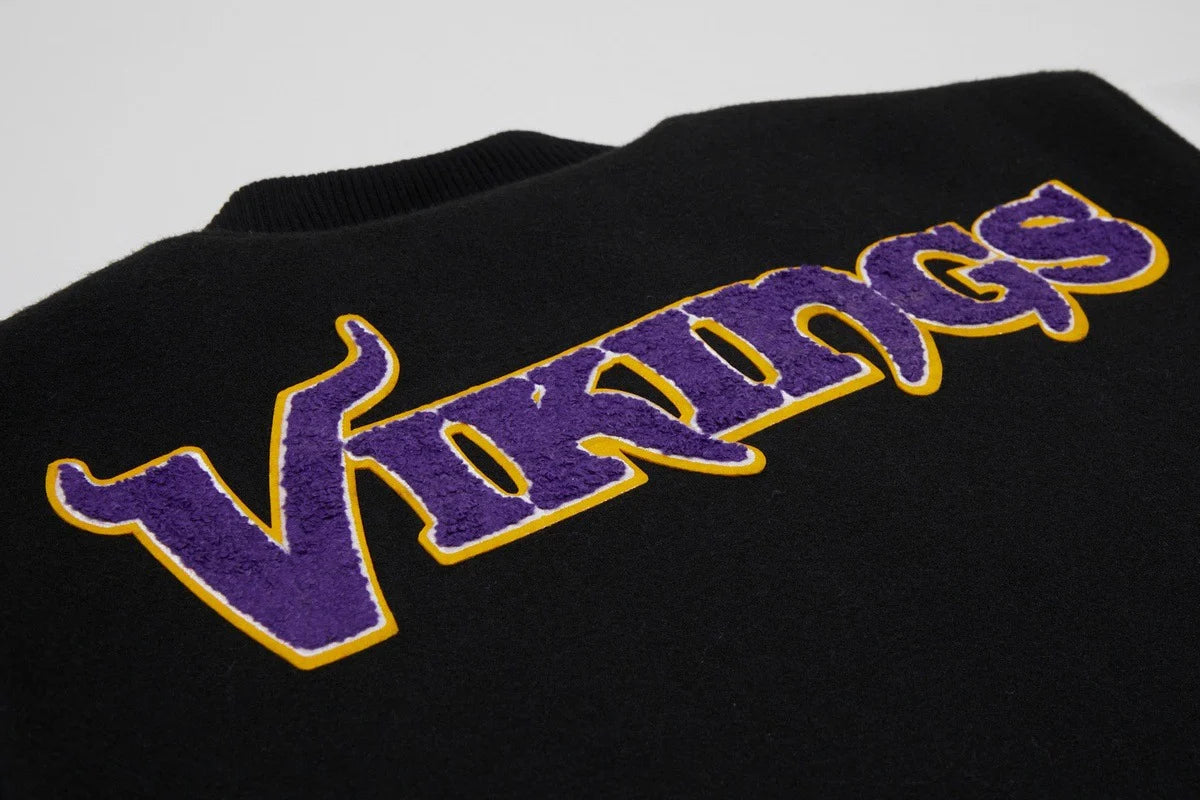 NFL MINNESOTA VIKINGS CLASSIC WOOL MEN'S VARSITY JACKET