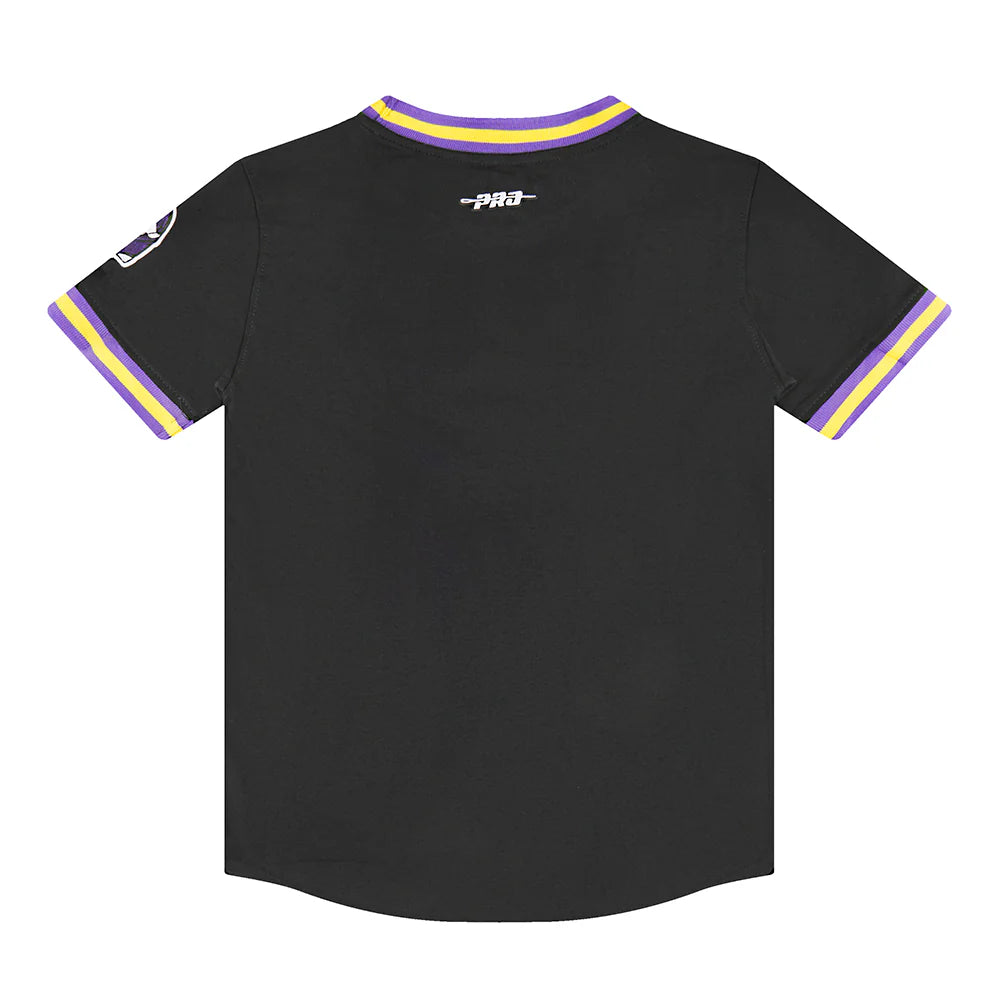 NFL MINNESOTA VIKINGS CLASSIC LITTLE BOYS SHORT SLEEVE STRIPED RIB TEE