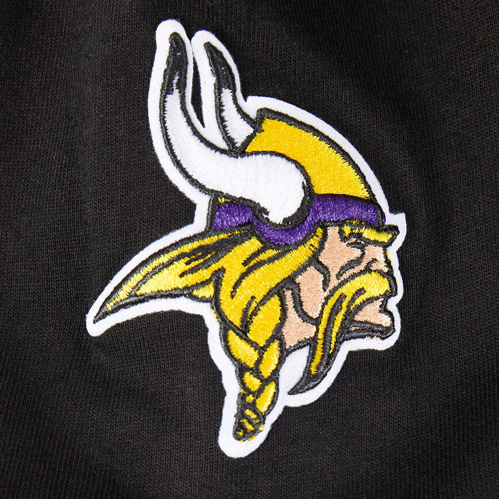 NFL MINNESOTA VIKINGS CLASSIC LITTLE BOYS SHORT SLEEVE STRIPED RIB TEE