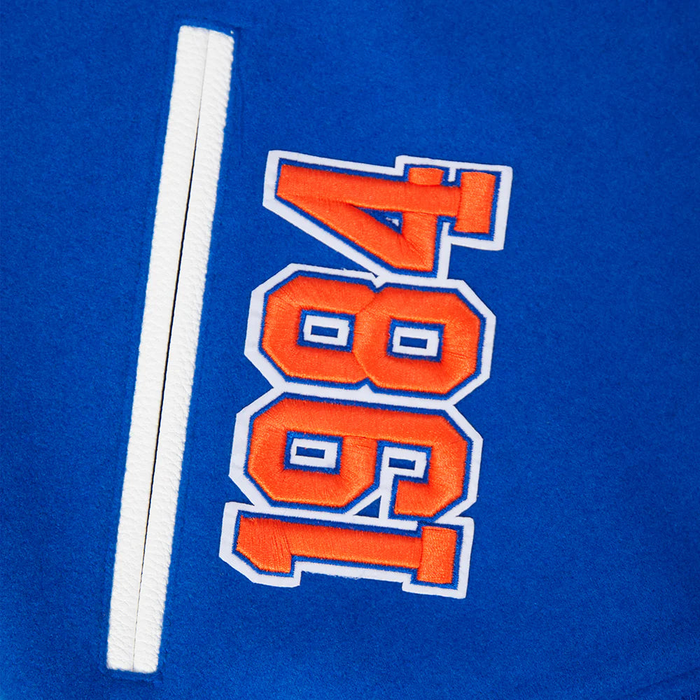 FAMOUS NOBODYS HALL OF FAME MEN'S RIB WOOL VARSITY JACKET