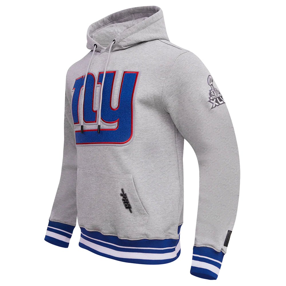 NFL NEW YORK GIANTS MASHUP MEN'S RIB PULLOVER HOODIE