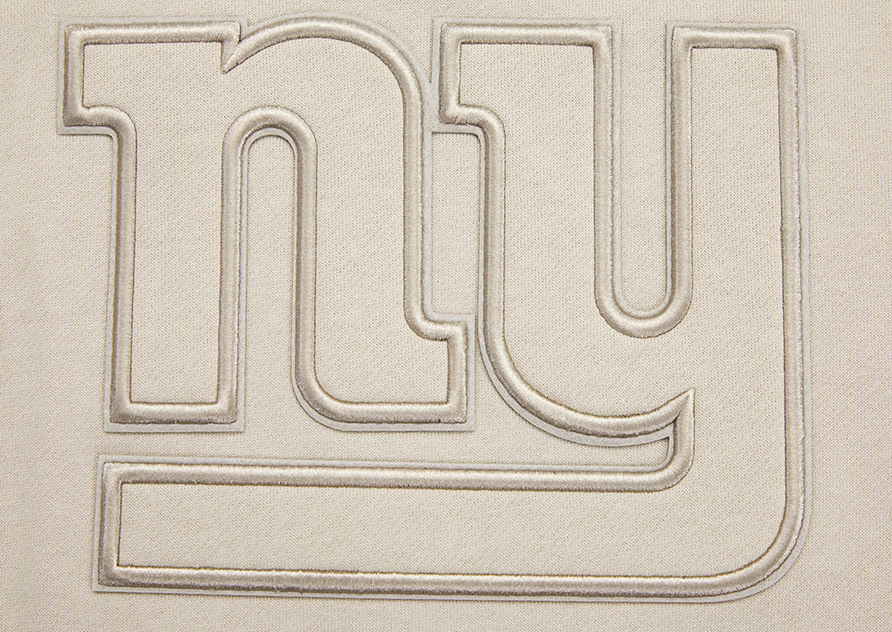 NFL NEW YORK GIANTS NEUTRAL DROP SHOULDER FLEECE CREWNECK