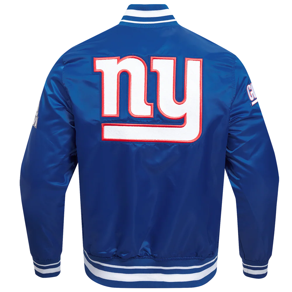 NFL NEW YORK GIANTS MASHUP MEN'S RIB SATIN JACKET