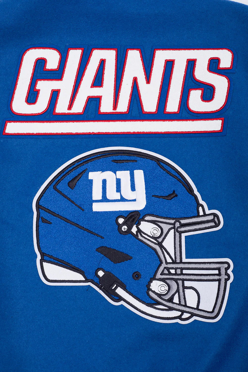 NFL NEW YORK GIANTS MASHUP MEN'S RIB WOOL VARSITY JACKET