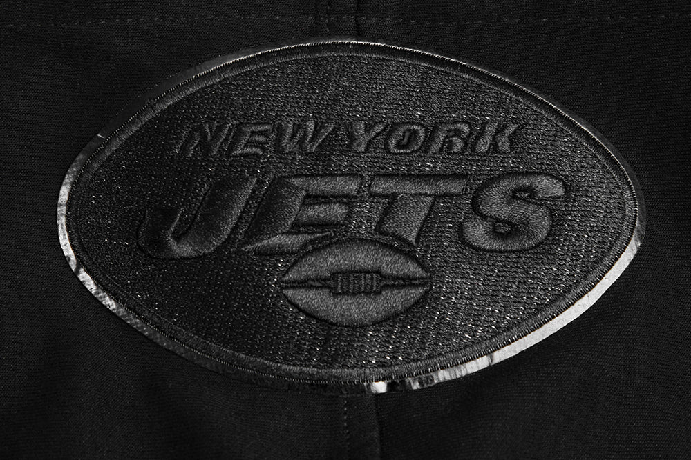 NFL NEW YORK JETS TRIPLE BLACK MEN'S PULLOVER HOODIE