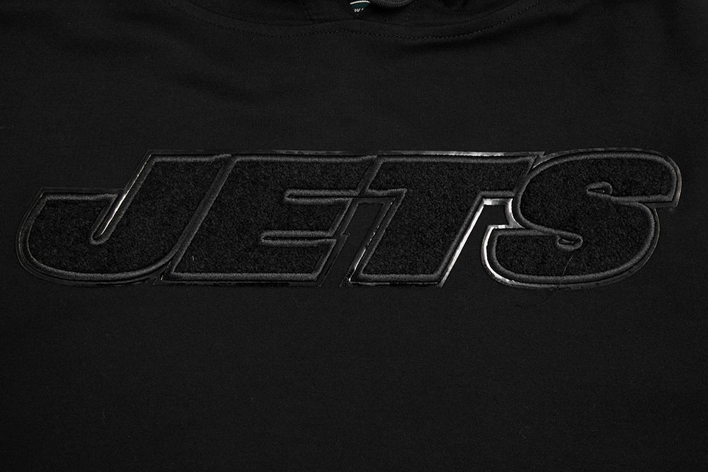 NFL NEW YORK JETS TRIPLE BLACK MEN'S PULLOVER HOODIE
