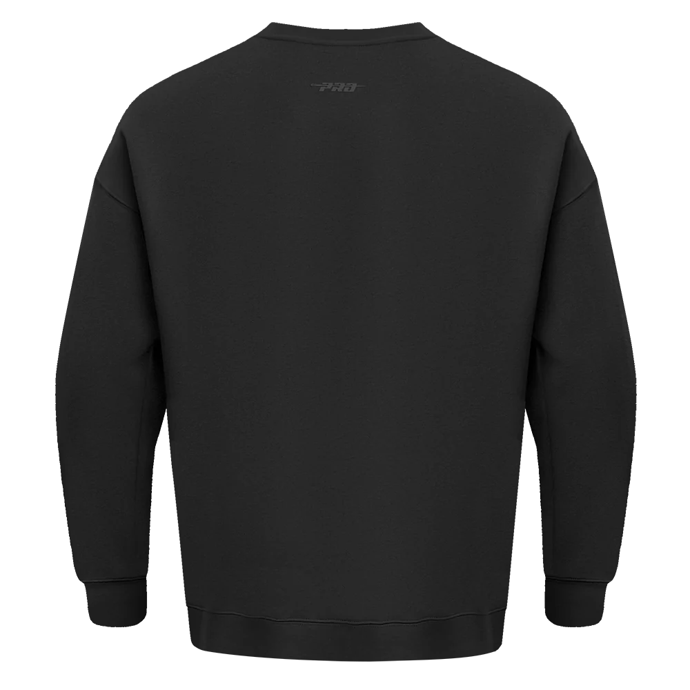 NFL NEW YORK JETS NEUTRAL DROP SHOULDER FLEECE CREWNECK