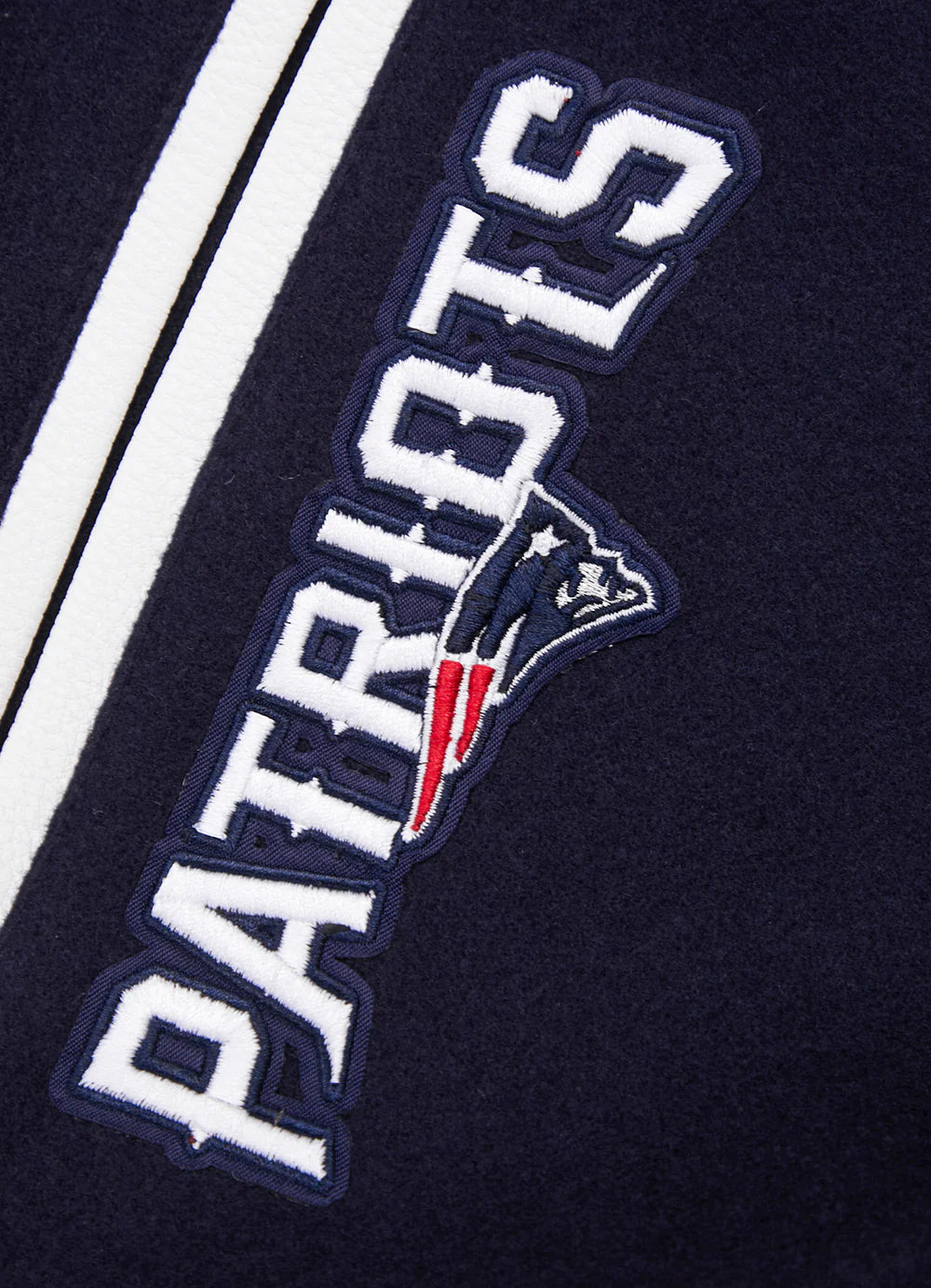 NFL NEW ENGLAND PATRIOTS MASHUP MEN'S RIB WOOL VARSITY JACKET