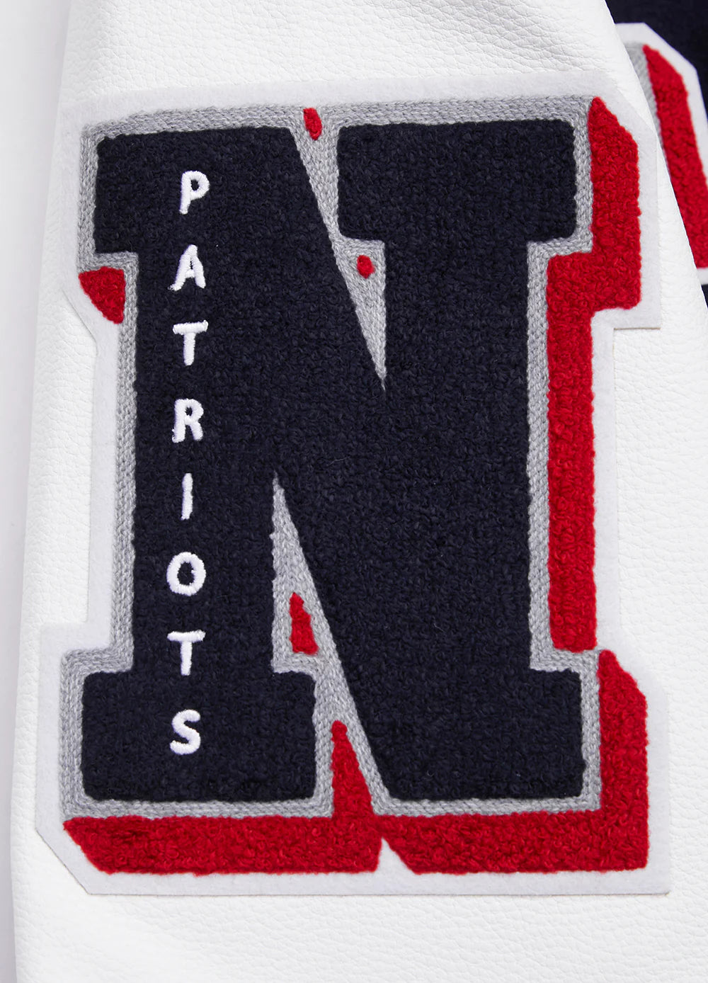 NFL NEW ENGLAND PATRIOTS MASHUP MEN'S RIB WOOL VARSITY JACKET