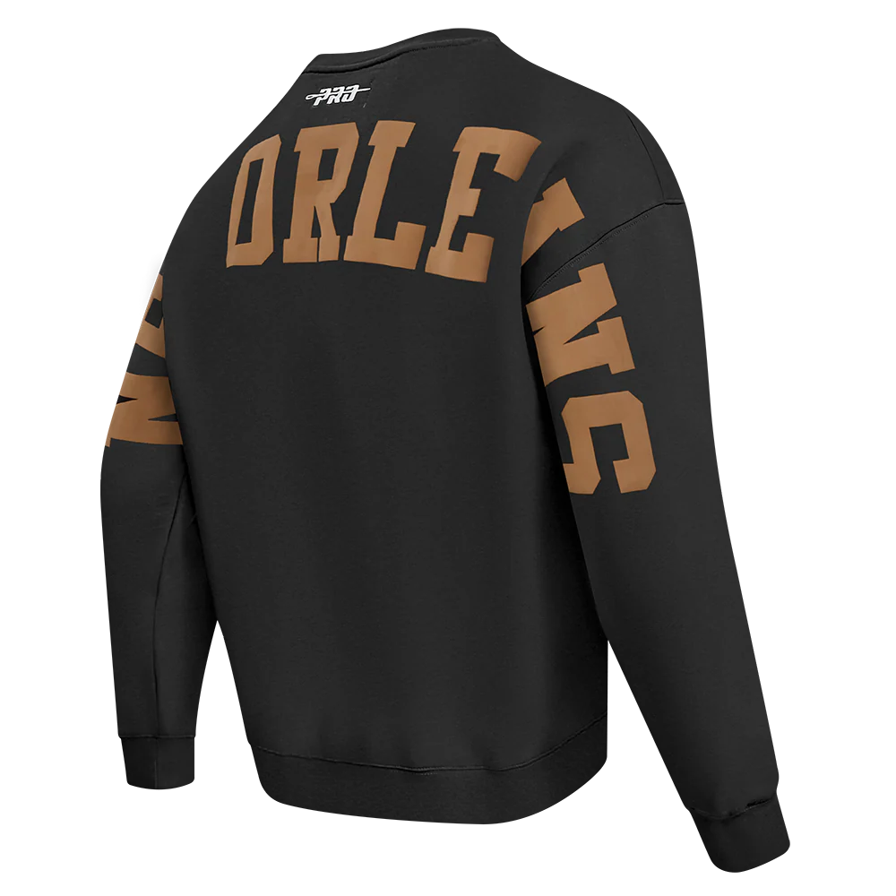 NFL NEW ORLEANS SAINTS WINGSPAN MEN'S DROP SHOULDER FLC CREWNECK
