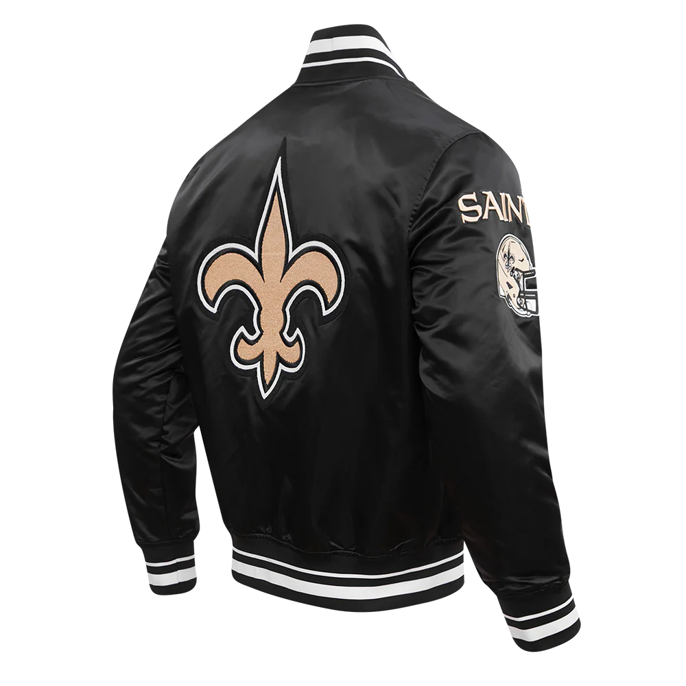 NFL NEW ORLEANS SAINTS MASHUP MEN'S RIB SATIN JACKET