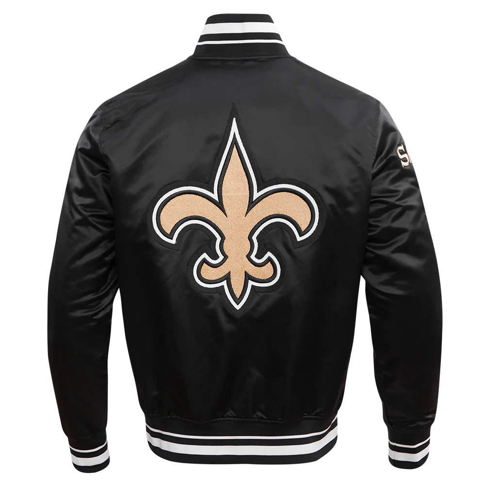 NFL NEW ORLEANS SAINTS MASHUP MEN'S RIB SATIN JACKET