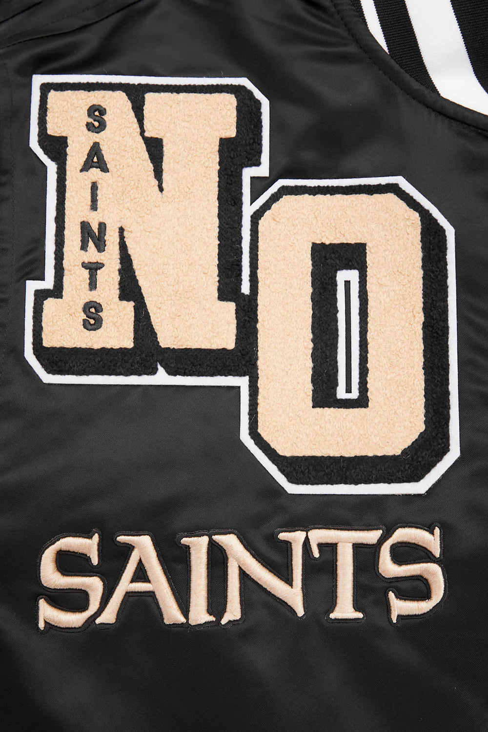 NFL NEW ORLEANS SAINTS MASHUP MEN'S RIB SATIN JACKET