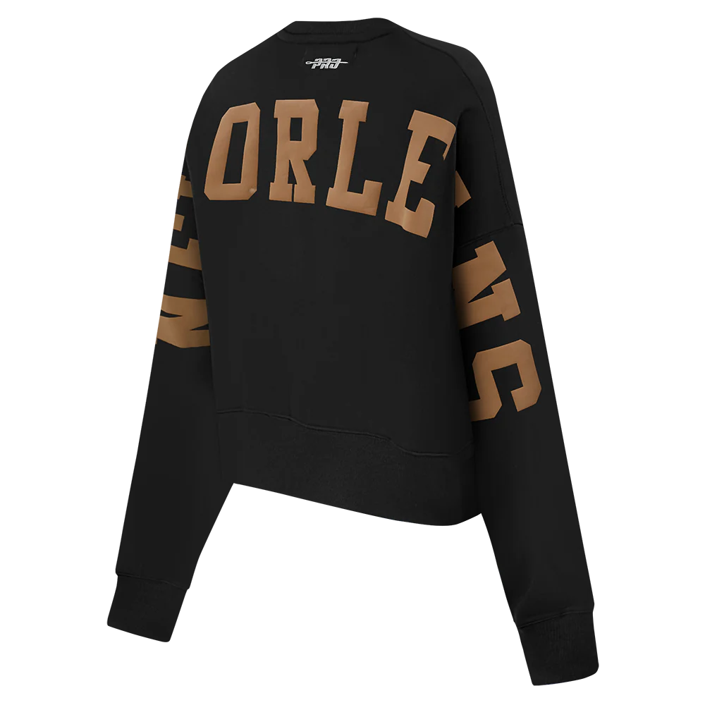 NFL NEW ORLEANS SAINTS WINGSPAN WOMEN'S FLC CREWNECK