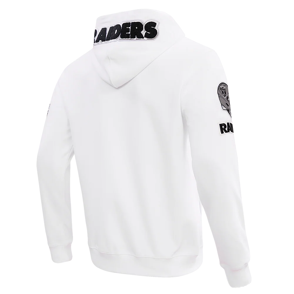 NFL LAS VEGAS RAIDERS CLASSIC CHENILLE MEN'S FULL ZIP HOODIE