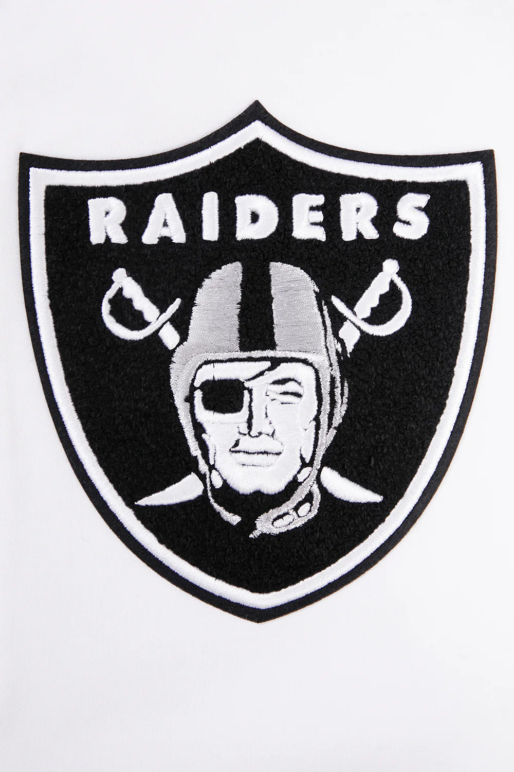 NFL LAS VEGAS RAIDERS CLASSIC CHENILLE MEN'S FULL ZIP HOODIE