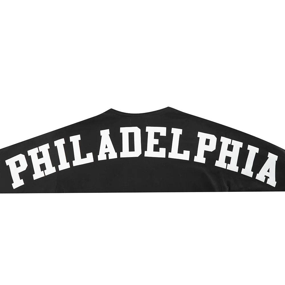 NFL PHILADELPHIA EAGLES WINGSPAN MEN'S DROP SHOULDER FLEECE PULLOVER HOODIE