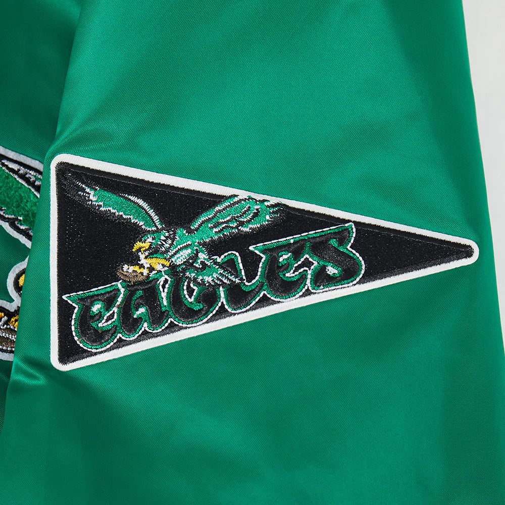 NFL PHILADELPHIA EAGLES BEST OF MEN'S RIB SATIN JACKET