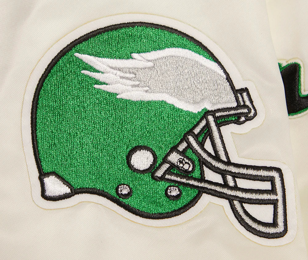 NFL PHILADELPHIA EAGLES RETRO CLASSIC MEN'S RIB SATIN JACKET