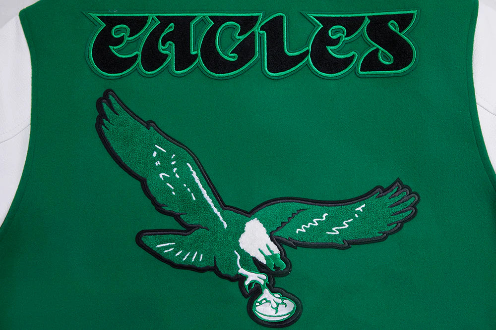 NFL PHILADELPHIA EAGLES RETRO CLASSIC MEN'S RIB WOOL VARSITY JACKET