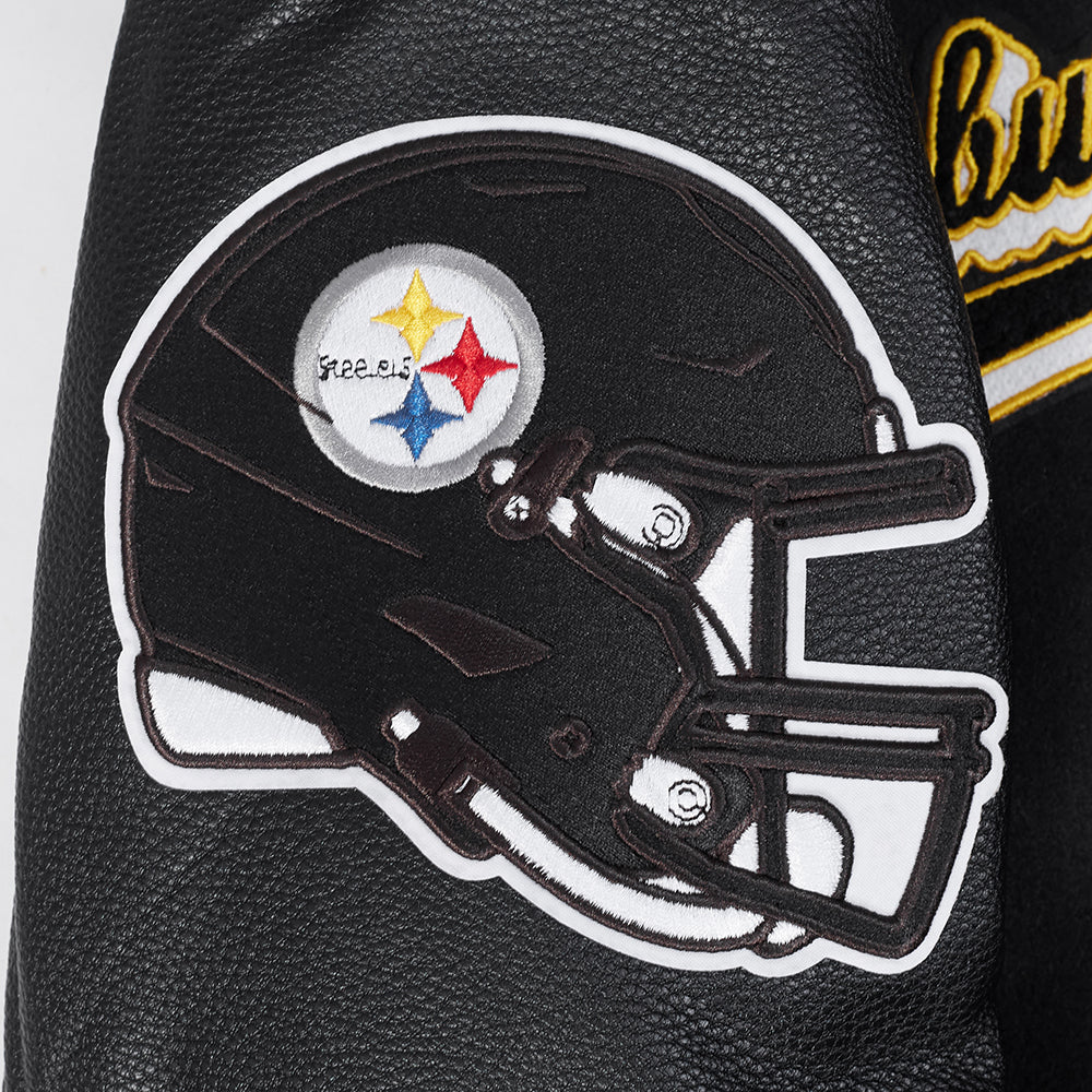 NFL PITTSBURGH STEELERS SCRIPT TAIL MEN'S RIB WOOL VARSITY