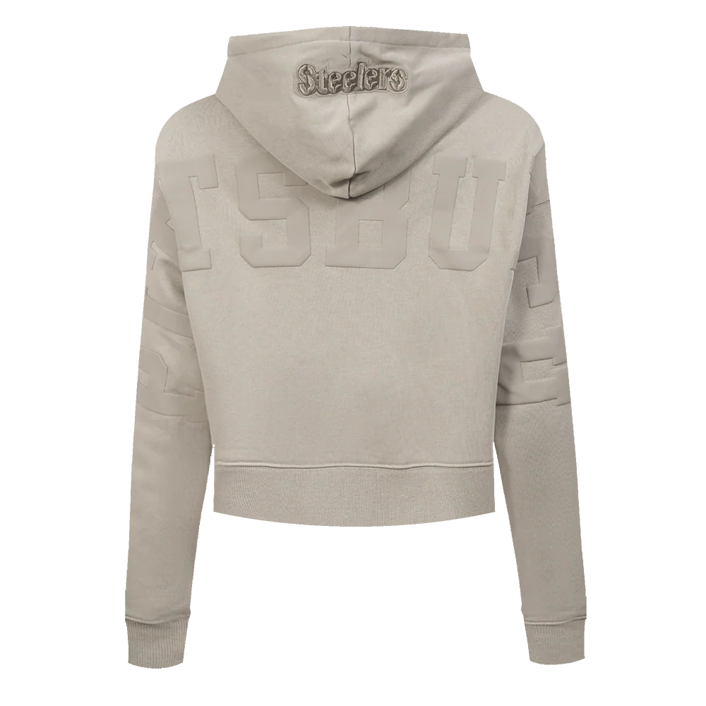 NFL PITTSBURGH STEELERS WINGSPAN WOMEN'S FLC CROPPED PO HOODIE