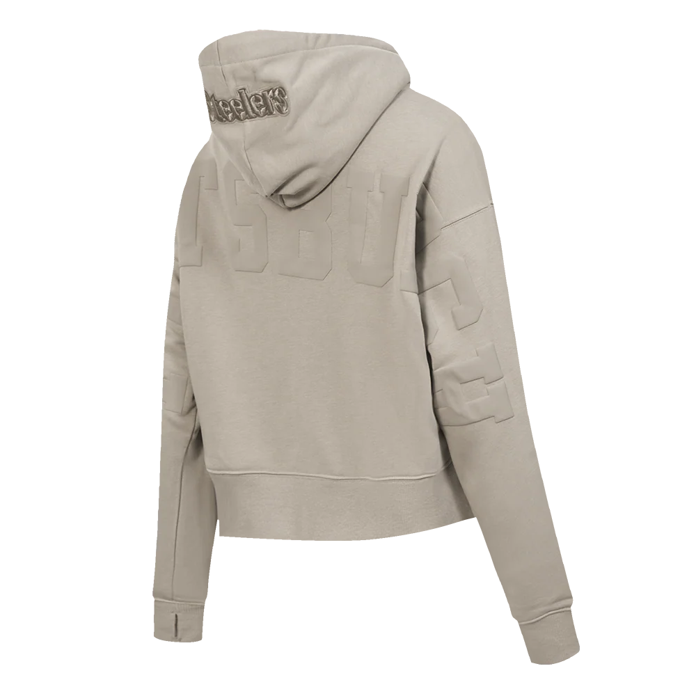 NFL PITTSBURGH STEELERS WINGSPAN WOMEN'S FLC CROPPED PO HOODIE