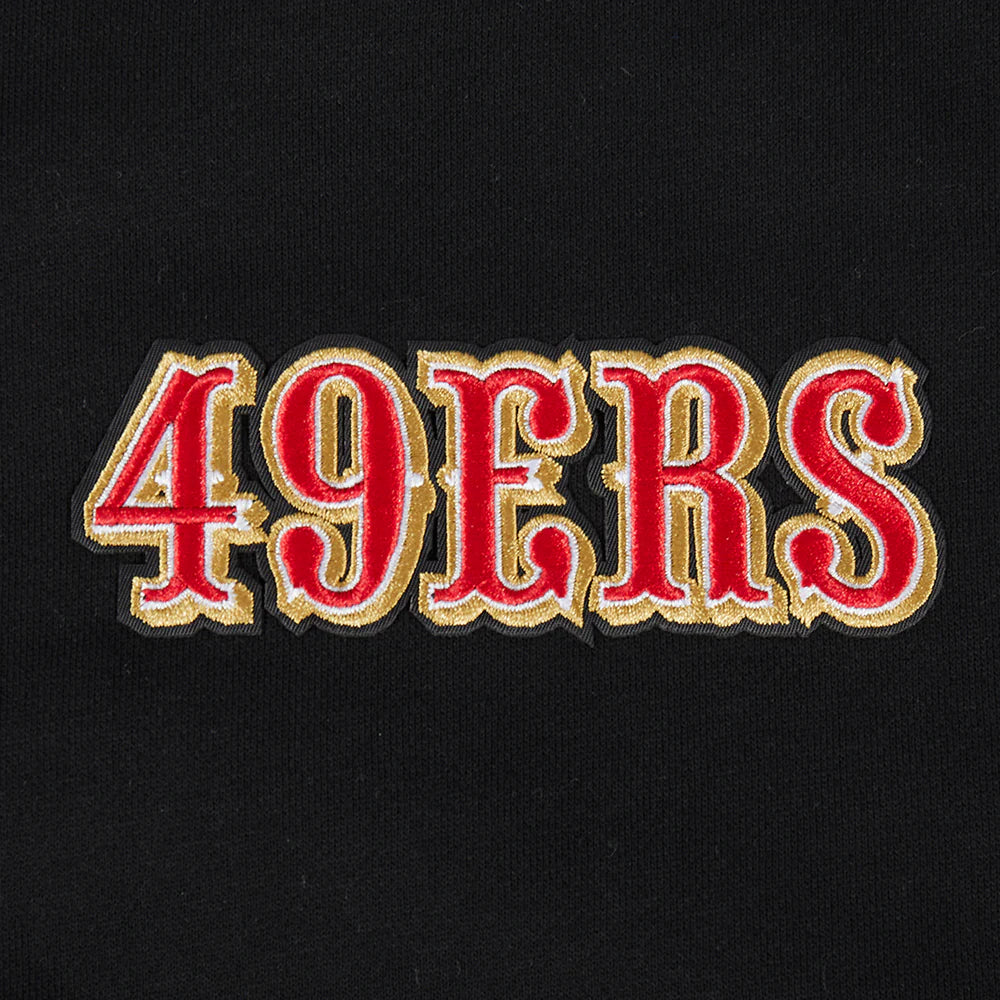 NFL SAN FRANCISCO 49ERS WINGSPAN MEN'S DROP SHOULDER FLEECE CREWNECK