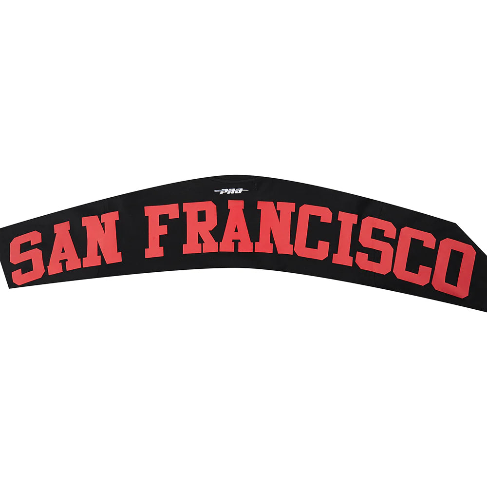 NFL SAN FRANCISCO 49ERS WINGSPAN MEN'S DROP SHOULDER FLEECE CREWNECK