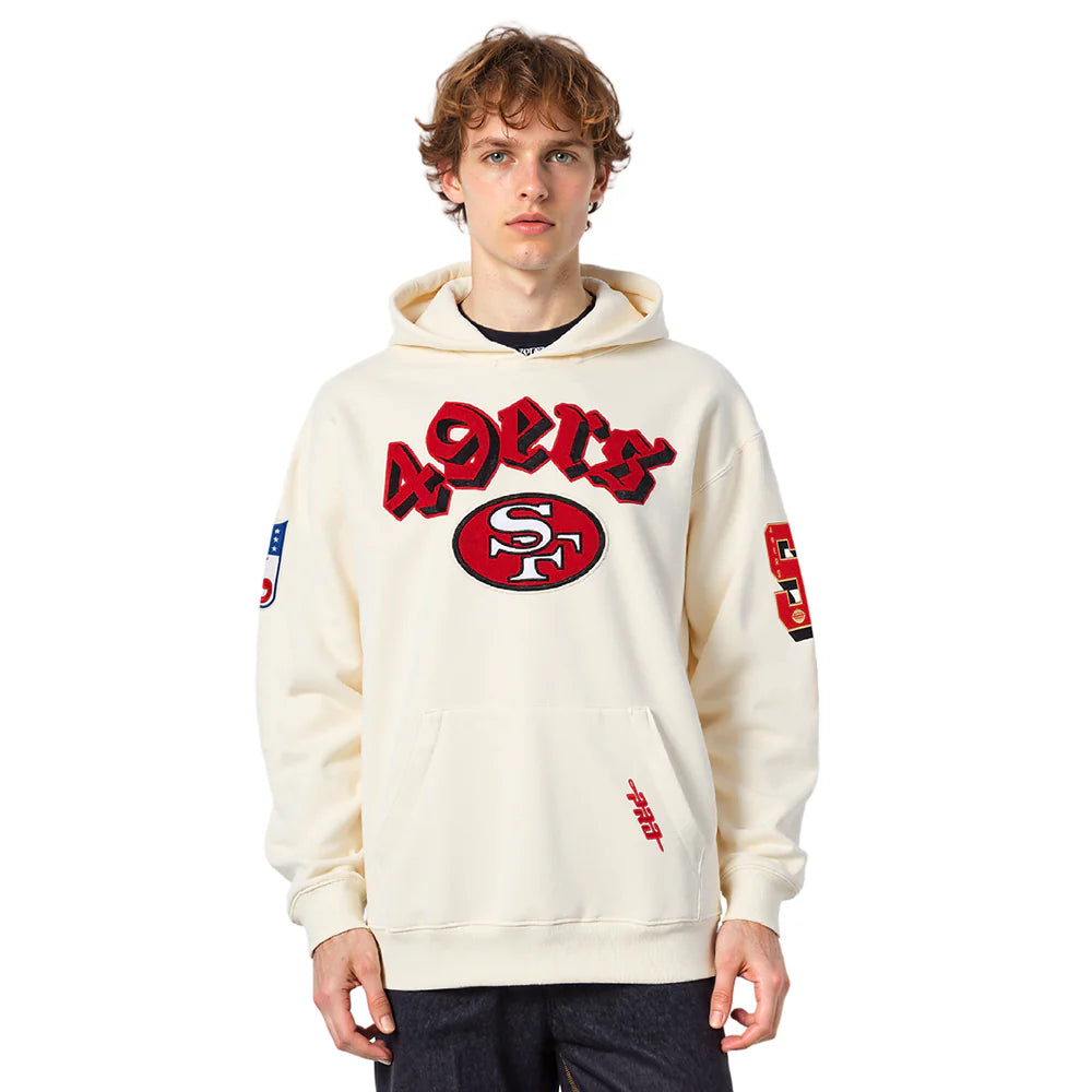 NFL SAN FRANCISCO 49ERS BEST OF MEN'S DROP SHOULDER FLC PO HOODIE