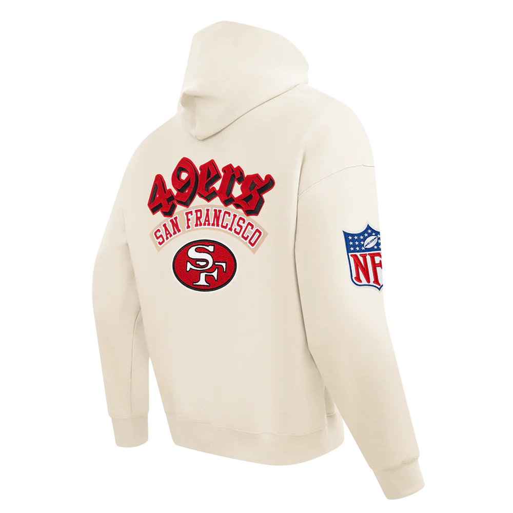 NFL SAN FRANCISCO 49ERS BEST OF MEN'S DROP SHOULDER FLC PO HOODIE