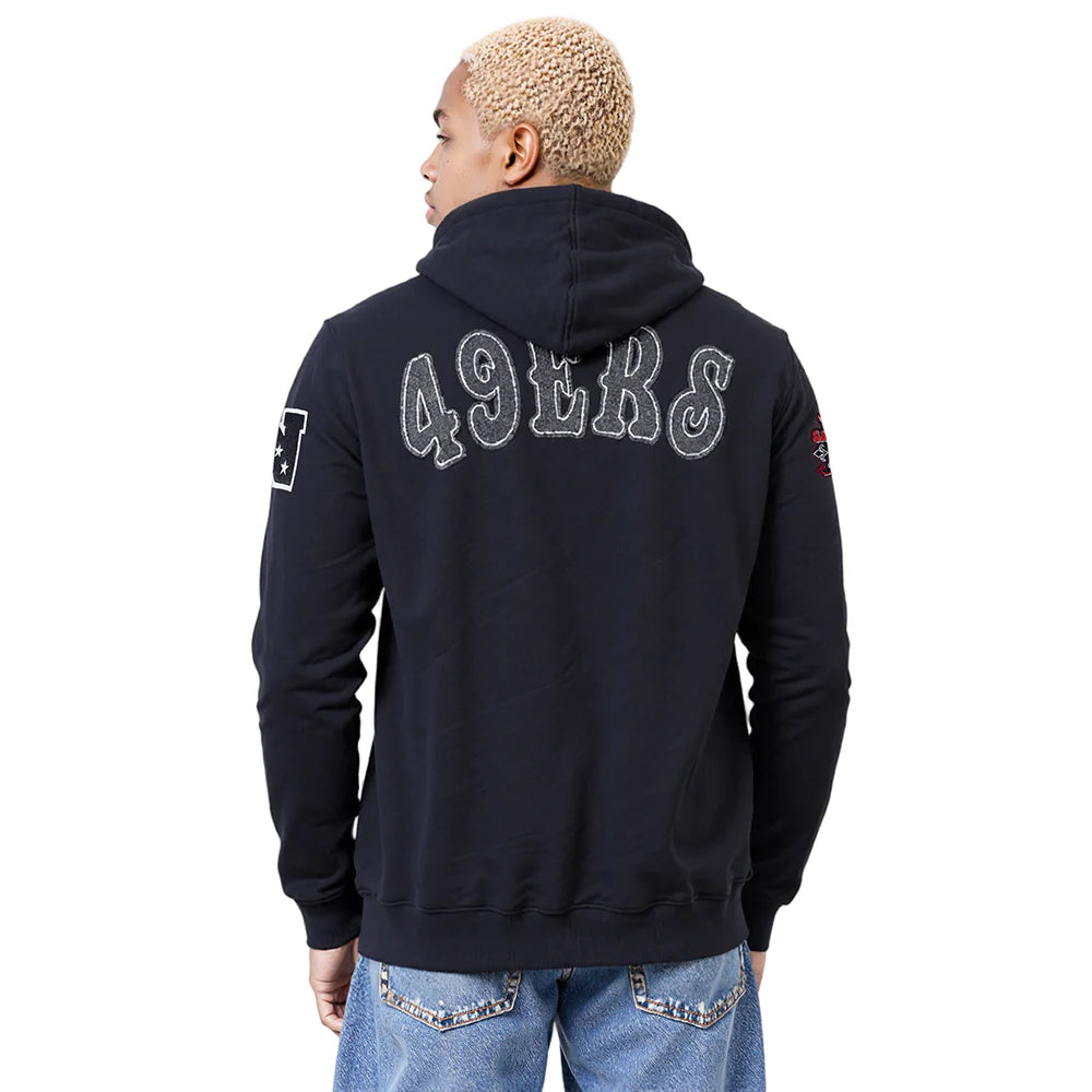 NFL SAN FRANCISCO 49ERS REBEL ATHLETICS MEN'S FLC PO HOODIE