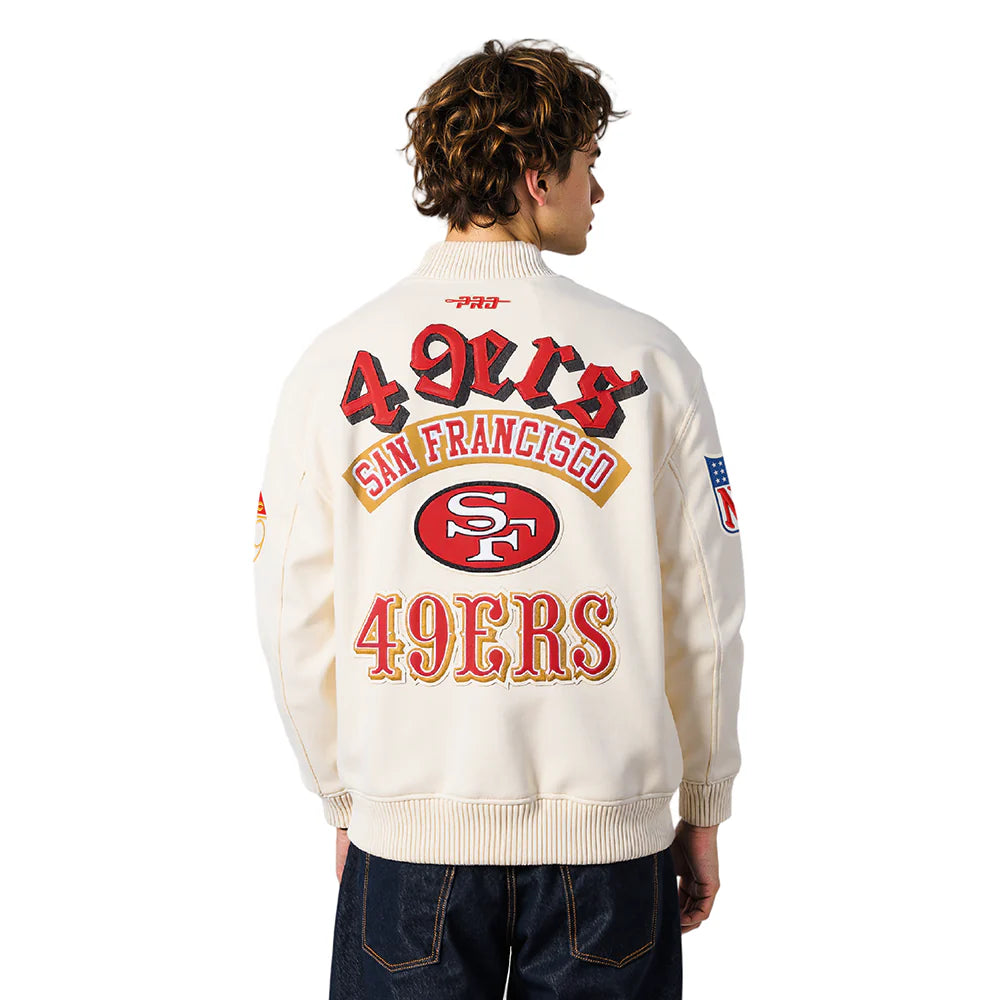 NFL SAN FRANCISCO 49ERS BEST OF MEN'S LEATHER VARSITY JACKET