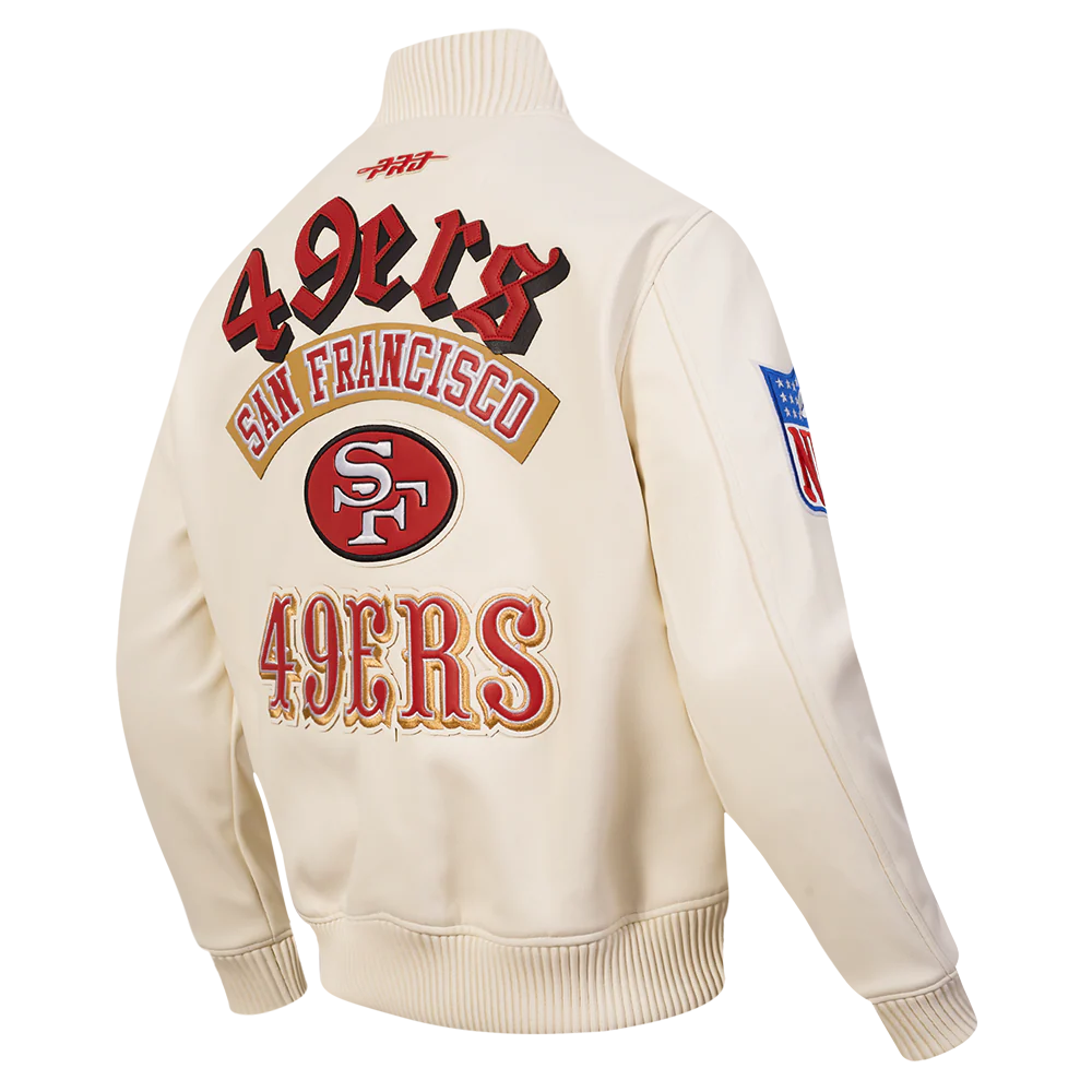 NFL SAN FRANCISCO 49ERS BEST OF MEN'S LEATHER VARSITY JACKET