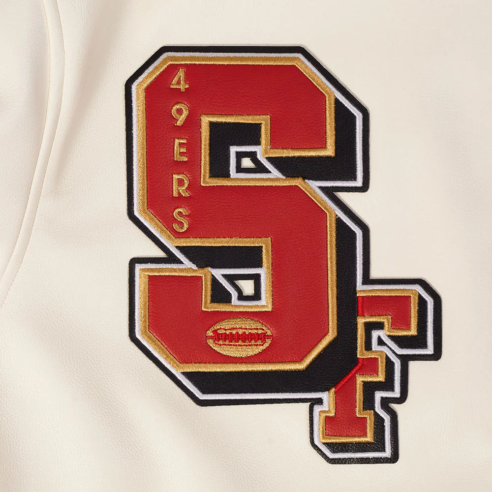 NFL SAN FRANCISCO 49ERS BEST OF MEN'S LEATHER VARSITY JACKET