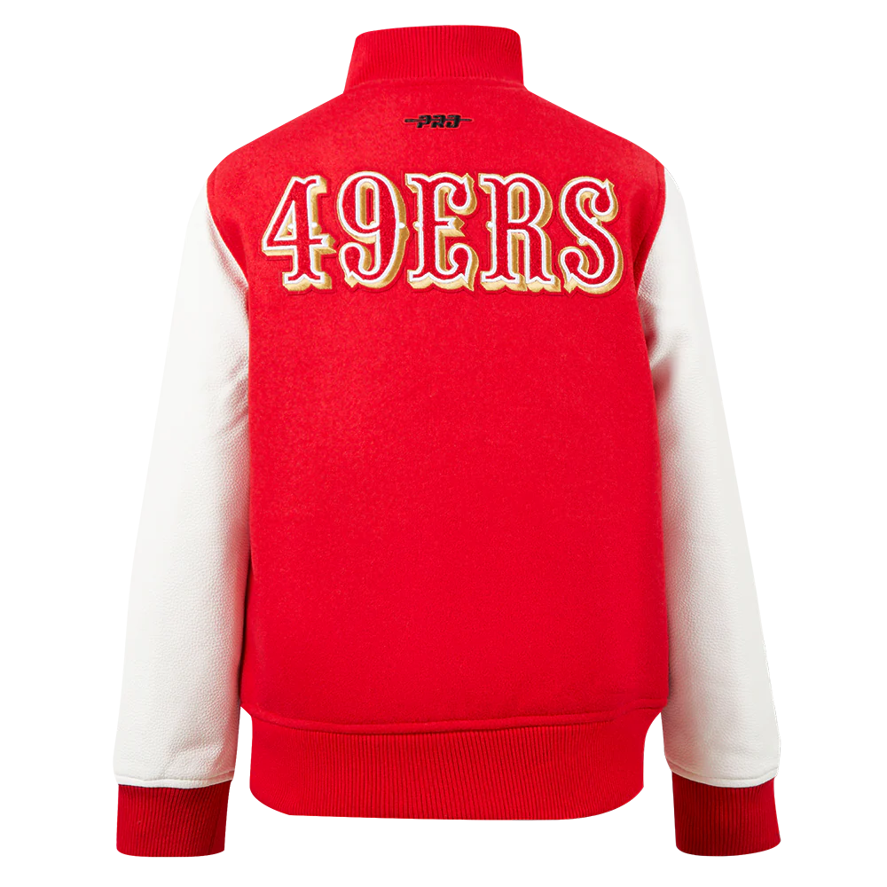 NFL SAN FRANCISCO 49ERS CLASSIC BIG BOYS WOOL VARSITY JACKET