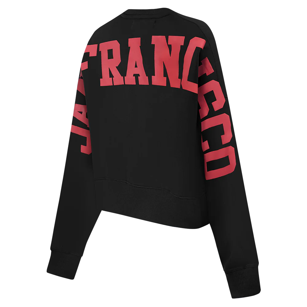 NFL SAN FRANCISCO 49ERS WINGSPAN WOMEN'S FLEECE CREWNECK