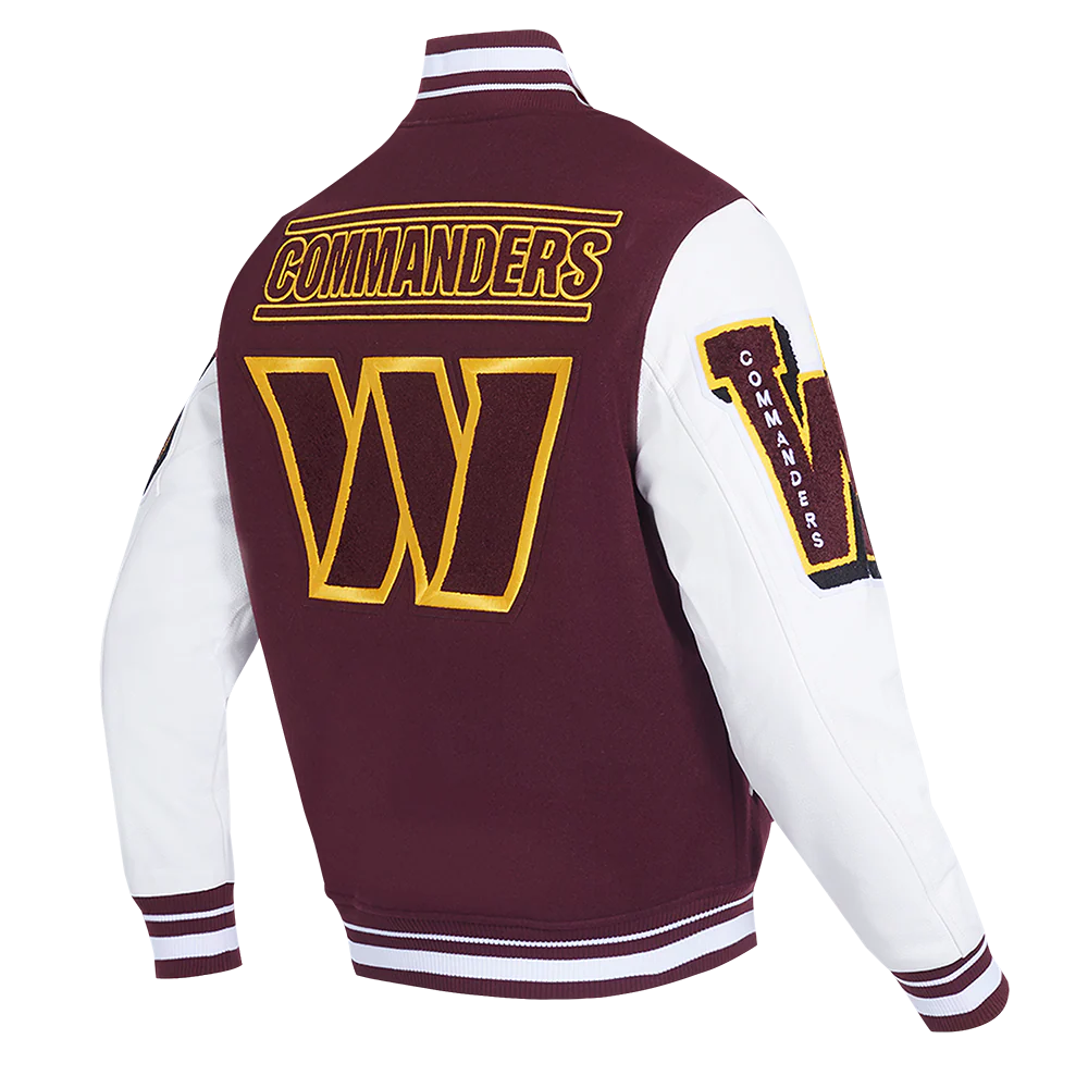 NFL WASHINGTON COMMANDERS MASHUP MEN'S RIB WOOL VARSITY JACKET