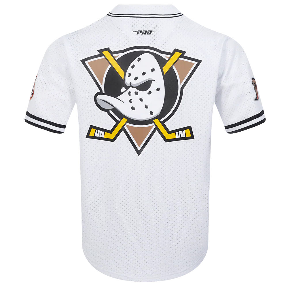 NHL ANAHEIM DUCKS CLASSIC MESH MEN'S BUTTON DOWN SHIRT