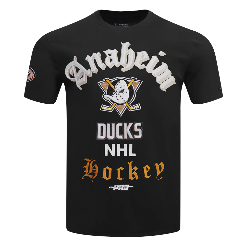 NHL ANAHEIM DUCKS OLD ENGLISH MEN'S TEE