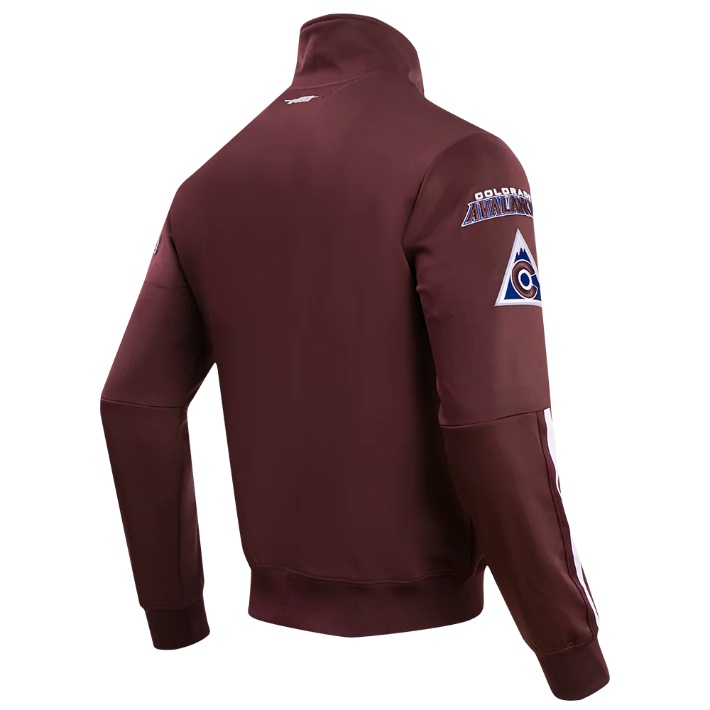 NHL COLORADO AVALANCHE CLASSIC CHENILLE MEN'S TRACK JACKET