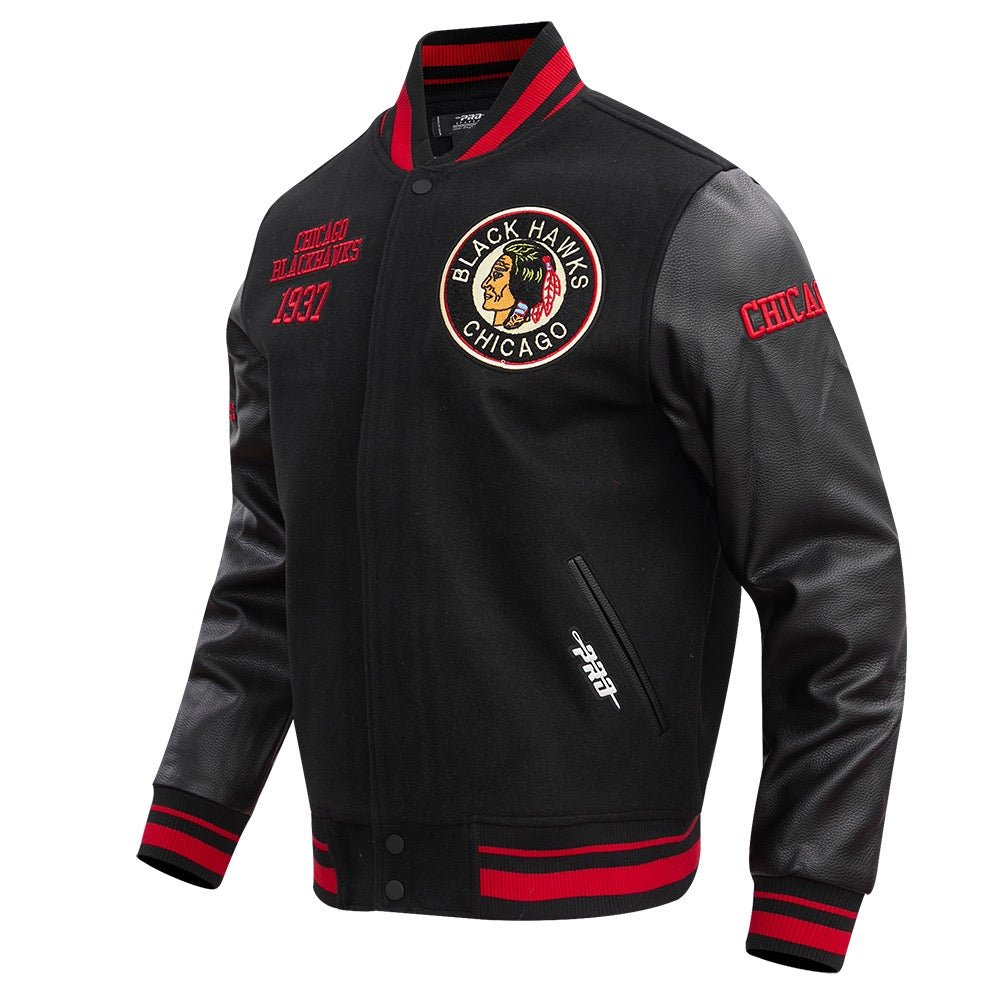 CHICAGO BLACKHAWKS RETRO CLASSIC VARSITY JACKET