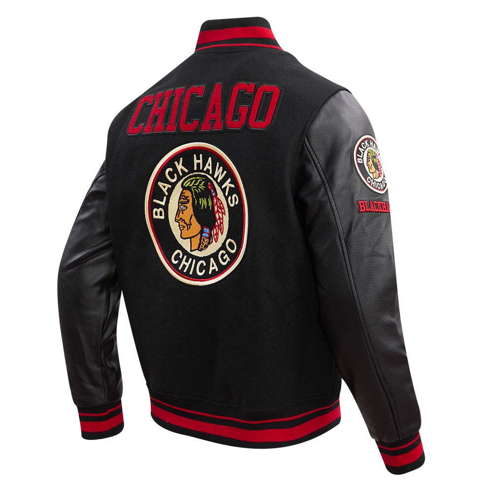 CHICAGO BLACKHAWKS RETRO CLASSIC VARSITY JACKET