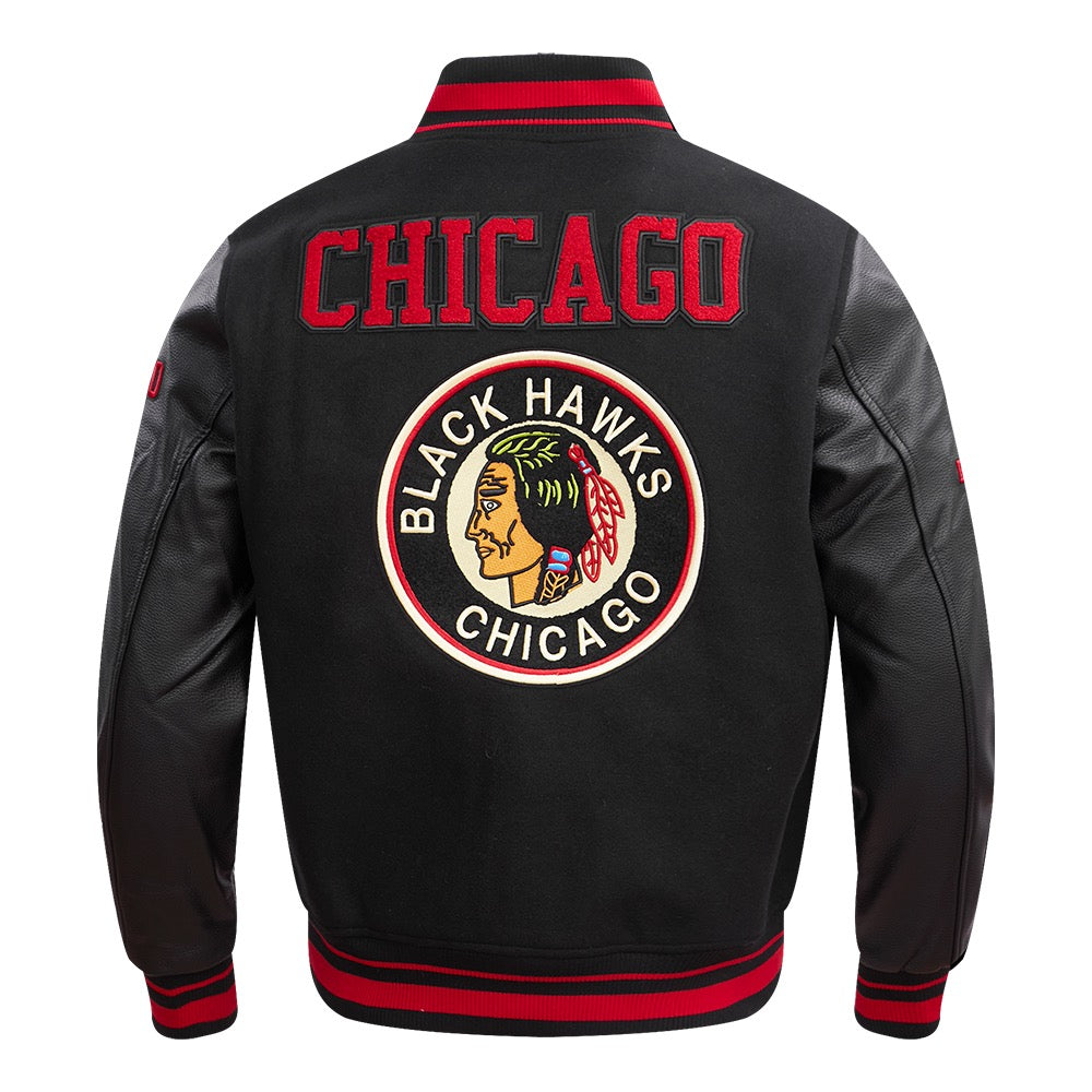 CHICAGO BLACKHAWKS RETRO CLASSIC VARSITY JACKET