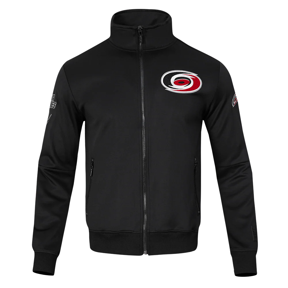 NHL CAROLINA HURRICANES CLASSIC CHENILLE MEN'S DK TRACK JACKET