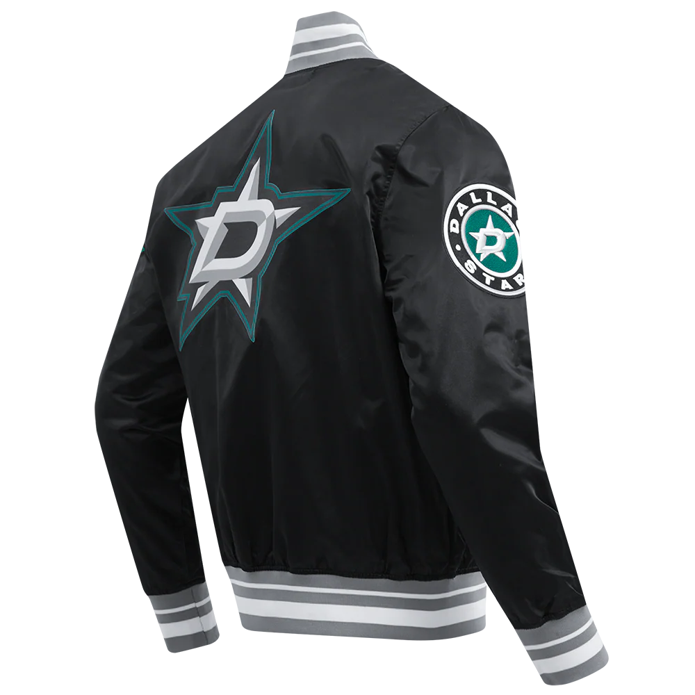 NHL DALLAS STARS SCRIPT TAIL MEN'S SATIN JACKET