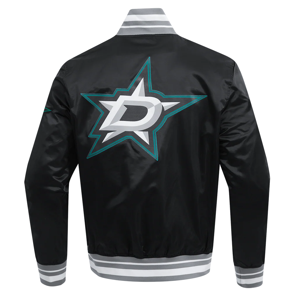 NHL DALLAS STARS SCRIPT TAIL MEN'S SATIN JACKET