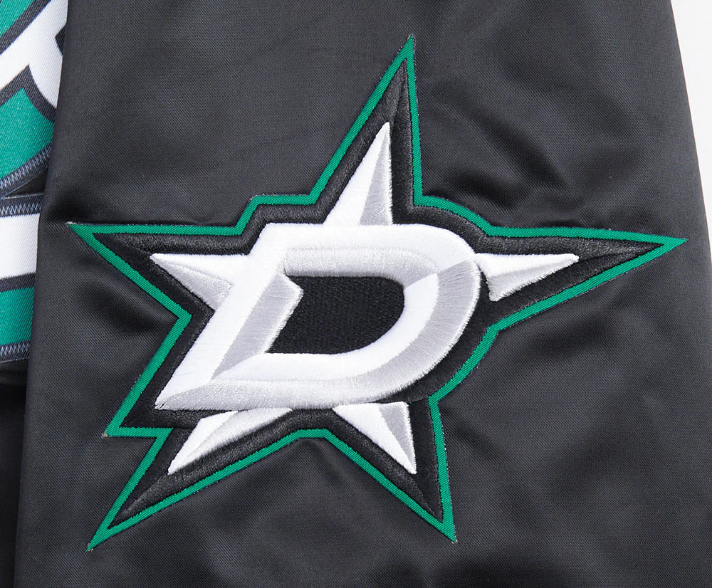 NHL DALLAS STARS SCRIPT TAIL MEN'S SATIN JACKET