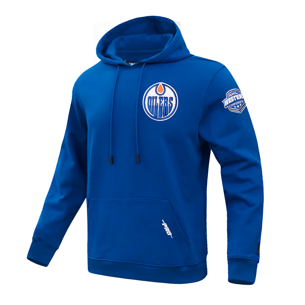 NHL EDMONTON OILERS CLASSIC MEN'S CHENILLE DK PO HOODIE