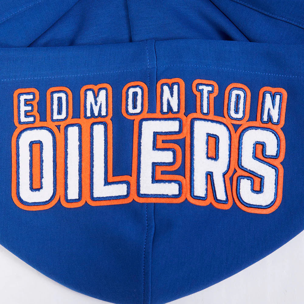 NHL EDMONTON OILERS CLASSIC MEN'S CHENILLE DK PO HOODIE